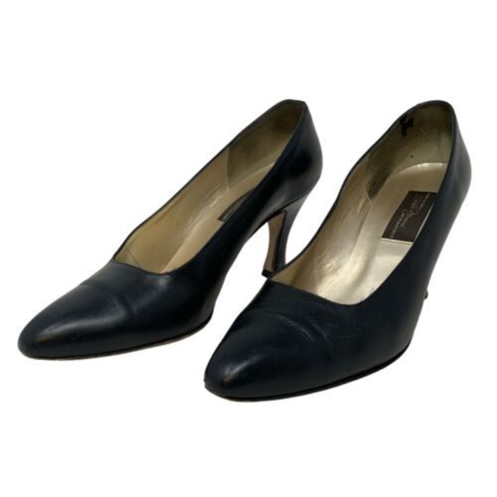 Sesta Mecucci Black Soft Leather‎ Women’s 7B Stilettos Made In Italy High Heels